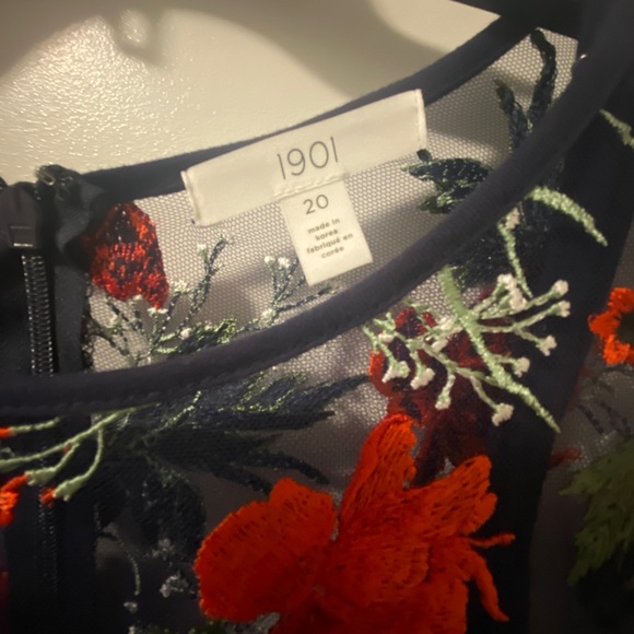 Nordstrom 1901 Embroidered Floral Dress - plus size 20 (similar to 18W) - Picture 5 of 9